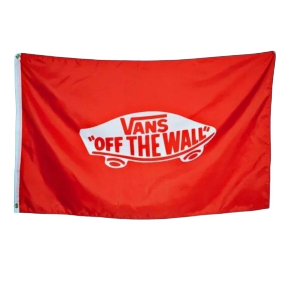 Vans Family Red Flag with Logo 30x48